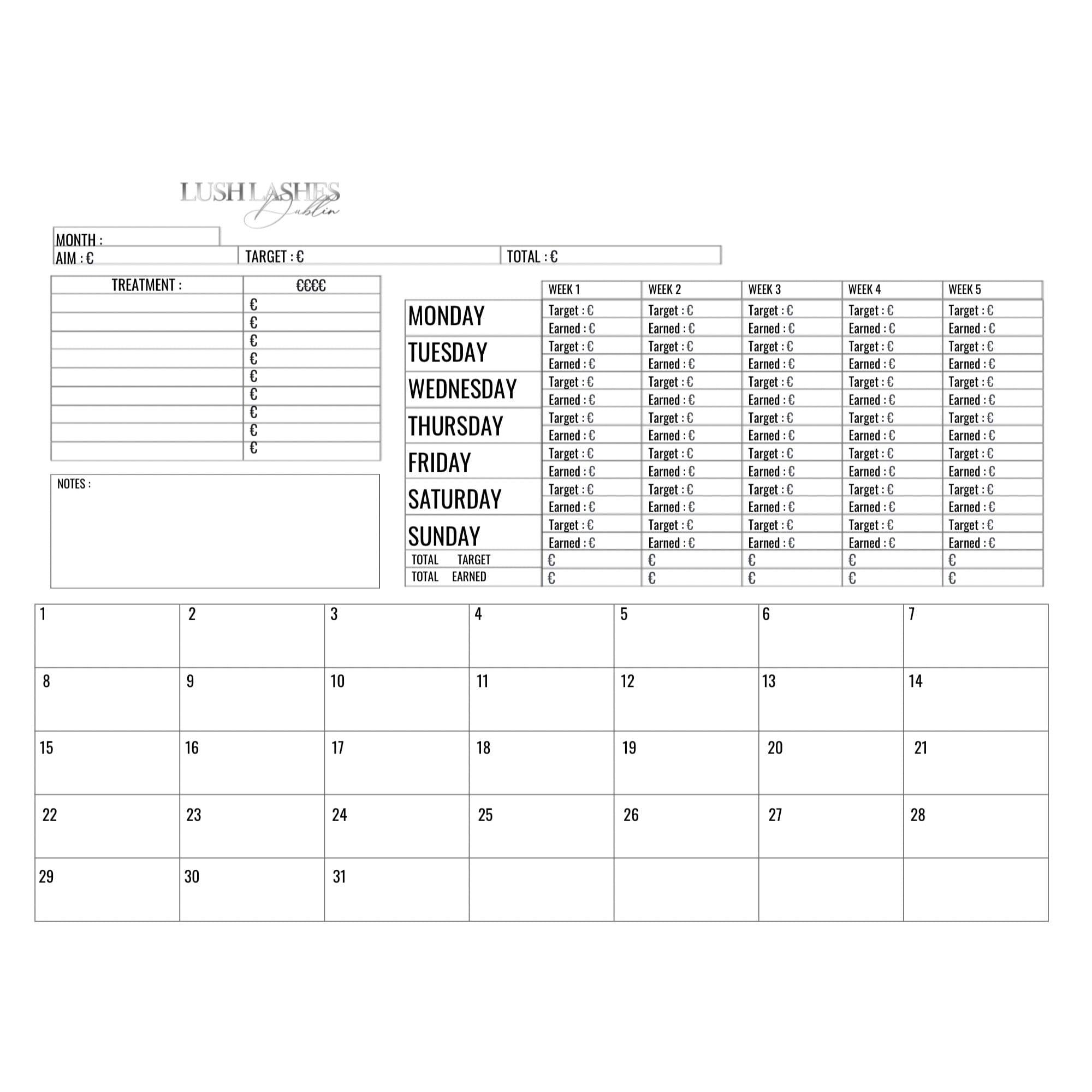 Target Sheet
