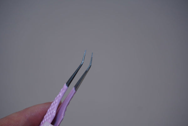 Angled Precision Fiber Tip tweezer